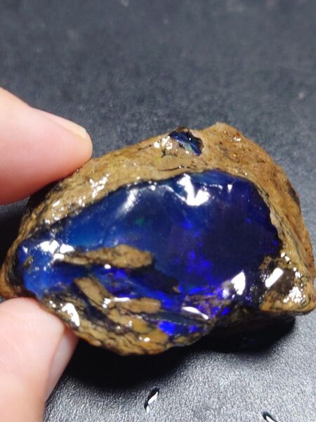 73ct エチオピア オパール 青 ブルー 原石 鉱石 標本