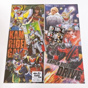 映画 仮面ライダー鎧武 ドライブ クリアファイル チケットファイル 特典 マグネット まとめ売り