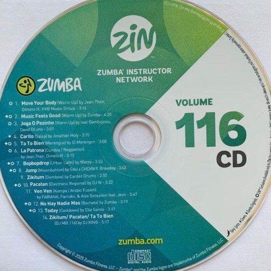 ZUMBA 最新曲 ZIN116 CD