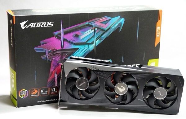 GIGABYTE AORUS Elite RTX3060 12GB V2 美品 即日発送
