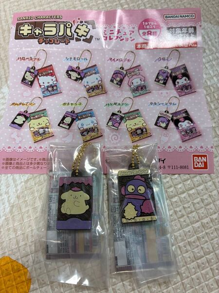 キャラパキチョコレート ミニチュアコレクション ポムポムプリン ハンギョドン 2種セット