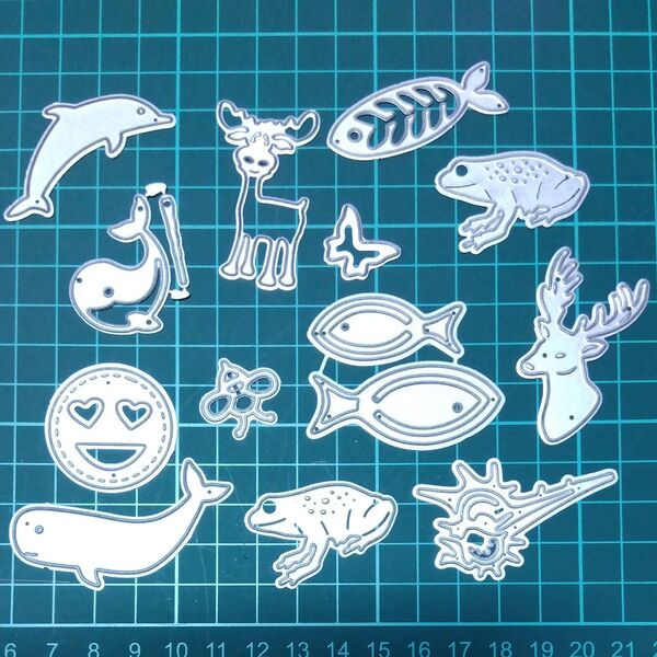 カッティングダイ 生き物どうぶついろいろ