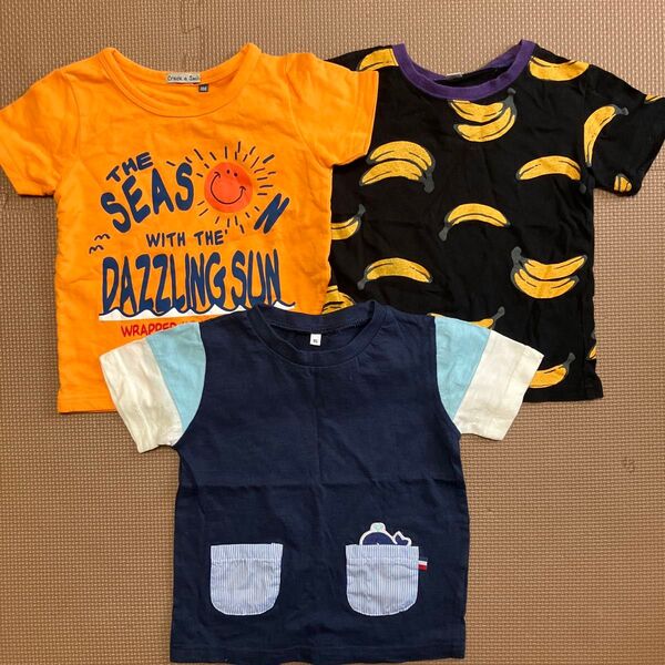 半袖 Tシャツ トップス バナナ まとめ売り サイズ100