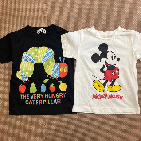 はらぺこあおむし ミッキー ディズニー 半袖 Tシャツ トップス まとめ売り サイズ100
