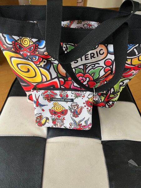 HYSTERIC MINI トートバッグ&ポーチ 2個セット マルチカラー