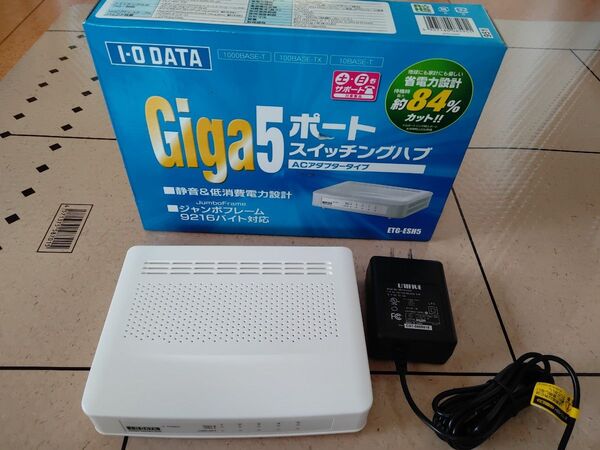 I-O DATA Giga5ポートスイッチングハブ ETG-ESH5 ホワイト