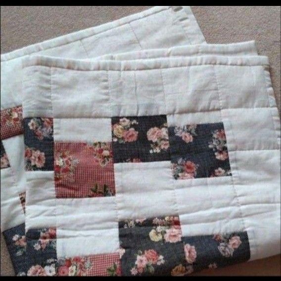 ⑧ハンドメイド パッチワークキルト