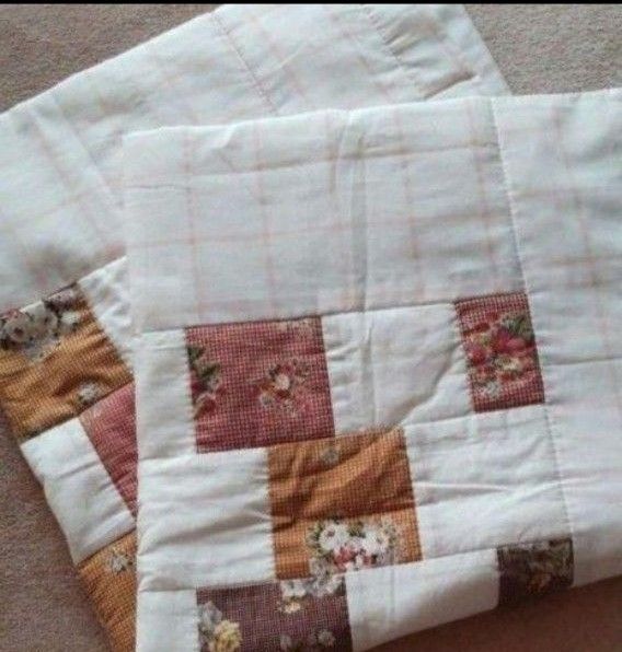 ⑨ハンドメイド パッチワークキルト