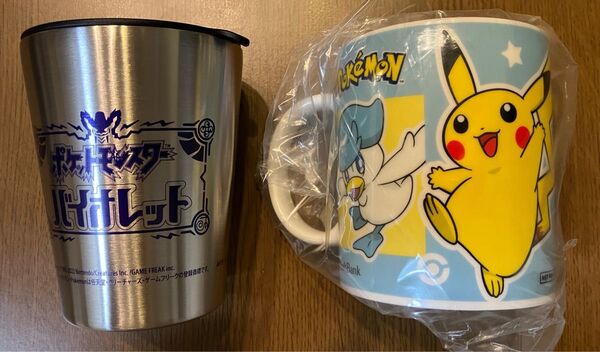 【未使用】ステンレスタンブラー、ポケモンマグカップ