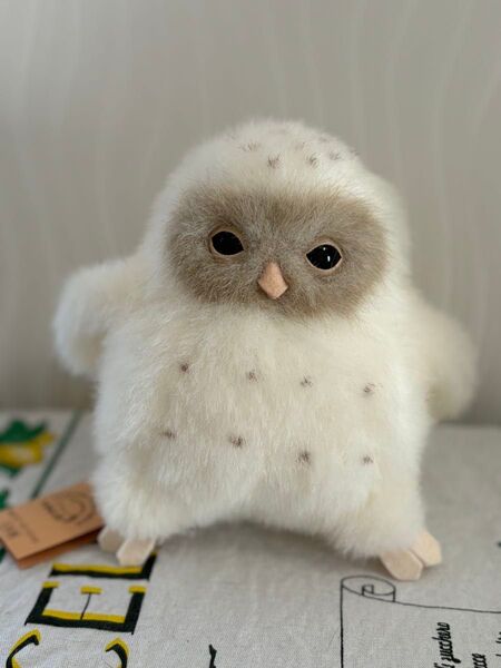 極美品 やまね工房 ふくろうの子 フクロウ ぬいぐるみ 人形 レア 昭和レトロ マスコット
