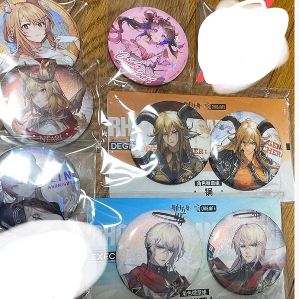 アークナイツ 缶バッジ まとめ売り ニアール デーゲンブレヒャー 明日方舟 エイヤフィヤトラ イグゼキュター リン シー