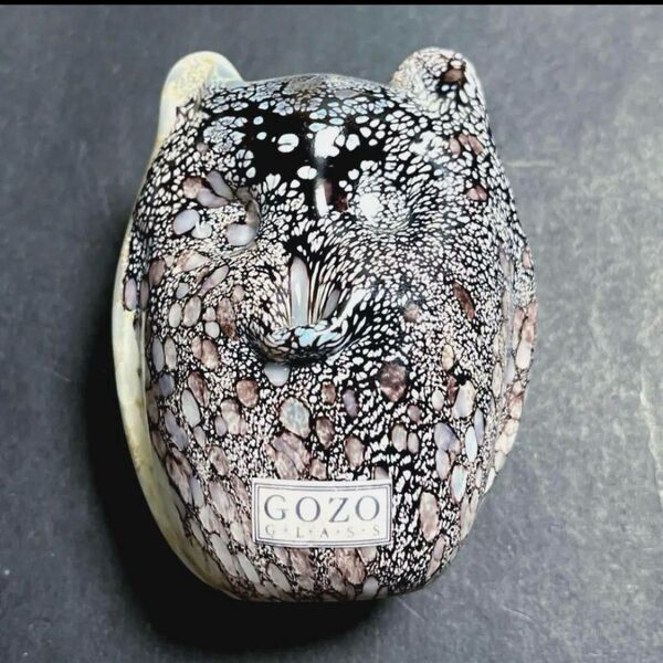【希少】GOZO GLASS ゴゾ グラス フクロウ置物 インテリア