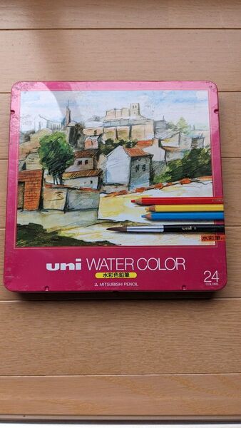 uni WATER COLOR 24色セット 三菱鉛筆 水彩鉛筆