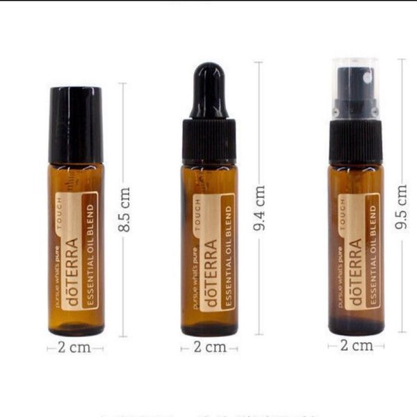 doTERRAエッセンシャルオイル、アロマ詰め替え容器 目盛り付き10ml 6本セット