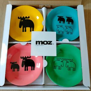 *新品未使用*moz*モズ*デザイン 皿*4枚セット*とり皿*小皿* お皿 小皿 グッズ 食器