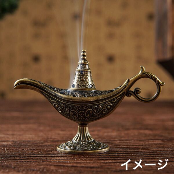■新品ミニチュア ランプ ミニ香炉 香炉 アラジンのランプ インテリア雑貨 アンティーク雑貨 小道具 魔法のランプ リラックス効果