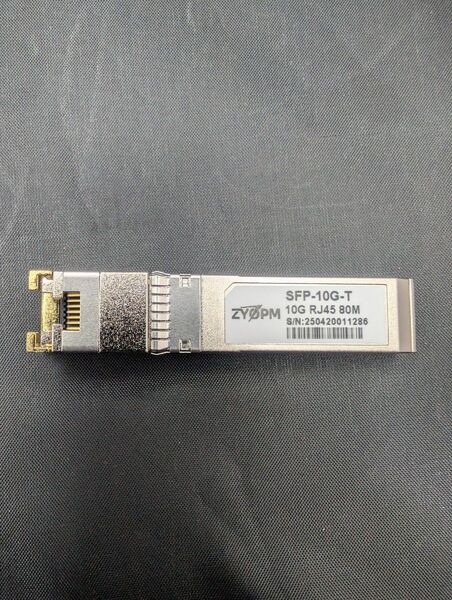 ZYOPM 10Gbase-T RJ45トランシーバー SFP+ 最大80m 低発熱 SFPモジュール