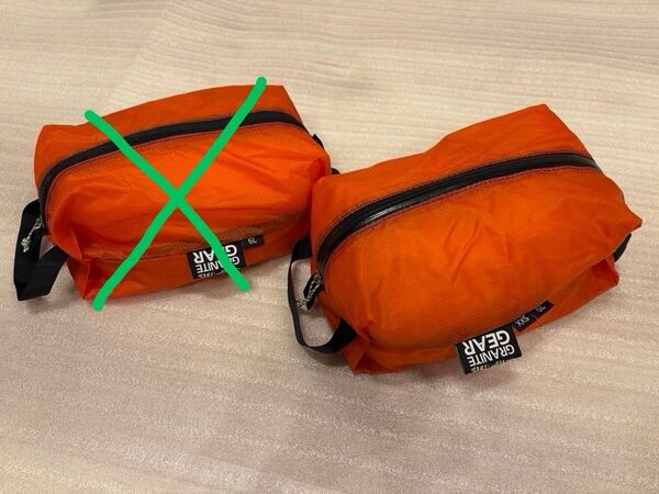 グラナイトギア エアジップサック 5l オレンジ