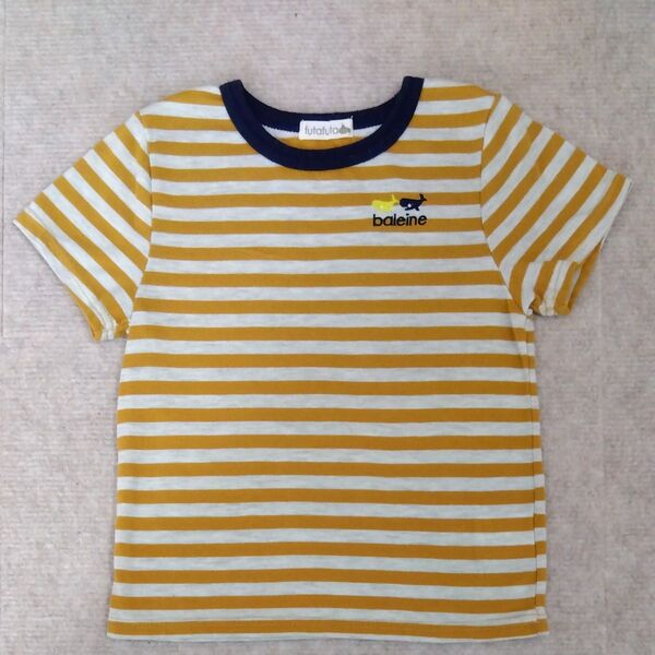 futafuta ボーダーTシャツ 半袖 120 110 クジラ