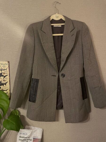 EMPORIO ARMANI グレー テーラードジャケット