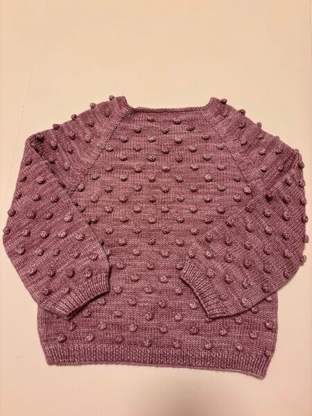 misha&puff popcorn sweater Antique Rose / 5y