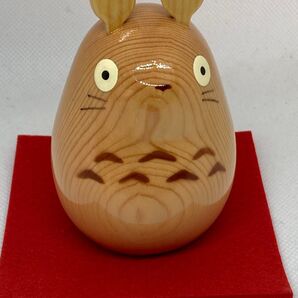 【新品未使用品】 木彫りのトトロ 工房西岡