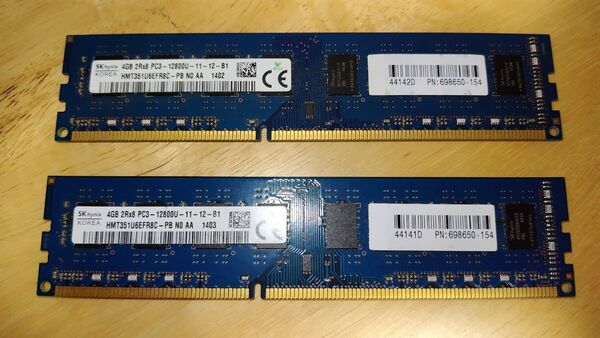 デスクトップ用 DDR3メモリ 8GB(4GBx2枚) DDR3-1600/PC3-12800U
