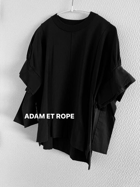 ADAM ET ROPE アダムエロペ ■ トップス カットソー 黒