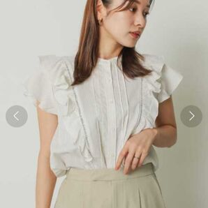 アーバンリサーチ フレンチスリーブブラウス 半袖 シャツ URBAN RESEARCH
