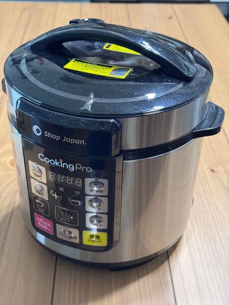 【新品未使用】ショップジャパン 電気圧力鍋 クッキングプロP おまかせレシピ付き