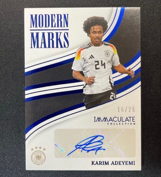 25枚限定 2023-24 Panini カリム・アデイェミ 直筆サイン Auto Karim Adeyemi ドルトムント