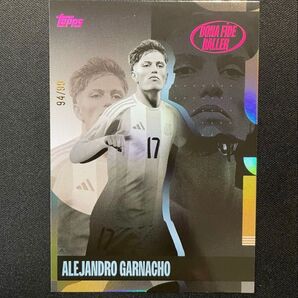 99枚限定 2024-25 Topps アレハンドロ・ガルナチョ マンU Argentina Topps Team Set
