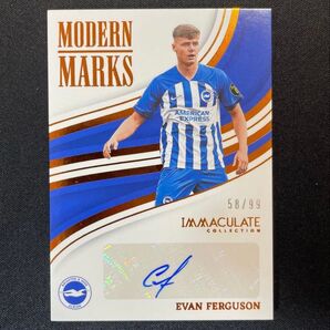 99枚限定 2023-24 Panini エヴァン・ファーガソン 直筆サイン Immaculate ブライトン