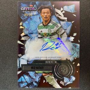 99枚限定 2023-24 Topps 旗手怜央 直筆サイン セルティック Auto Crystal Reo Hatate