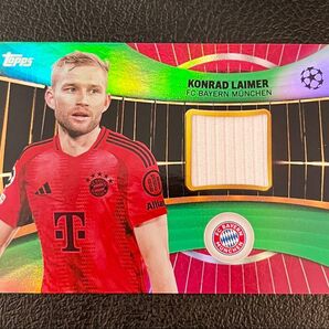 99枚限定 2024-25 Topps コンラート・ライマー メモラ バイエルン UEFA Relic Topps