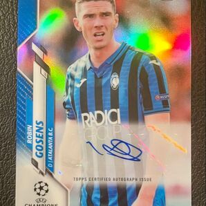 150枚限定 2022 topps ロビン・ゴセンス 直筆サイン アタランタ Auto Topps Chrome