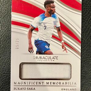 25枚限定 2023-24 Panini ブカヨ・サカ メモラ アーセナル レリック