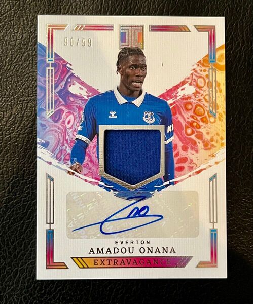 99枚限定 2023-24 Panini アマドゥ・オナナ メモラオート 縦型 Auto Panini Impeccable