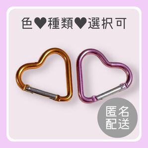 【色種類選択可】カラビナ キーホルダー 韓国 メンカラ 推し活 2個セット87
