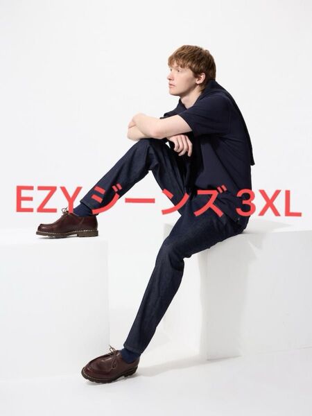 ユニクロ EZYジーンズ 3XLサイズ 68BLUE メンズ