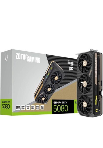 ZOTAC GAMING GeForce RTX 5080 SOLID OC 16GB GDDR7 グラフィックボード 値下げ可!
