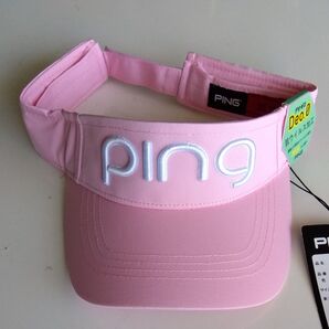 PINGゴルフ サンバイザー ピンク