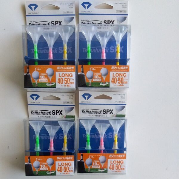 DAIYA GOLF Tomahawk SPX ティー ロング 4個セット