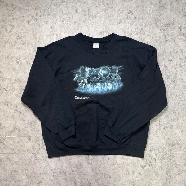 Dead wood black sweat XL size 古着