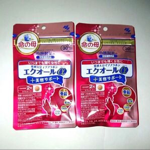 新品★小林製薬 発酵大豆イソフラボン エクオールα 30日分 × 2袋
