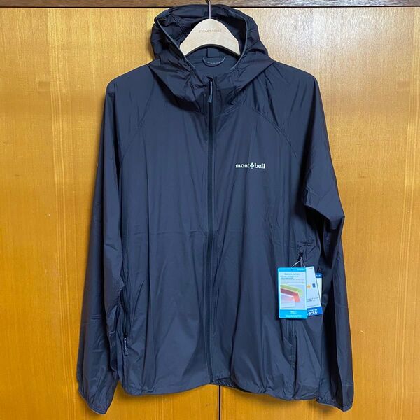 新品タグ付き★MontBell モンベル U.L. ストレッチ ウインドパーカ Mens XLサイズ ダークグレー