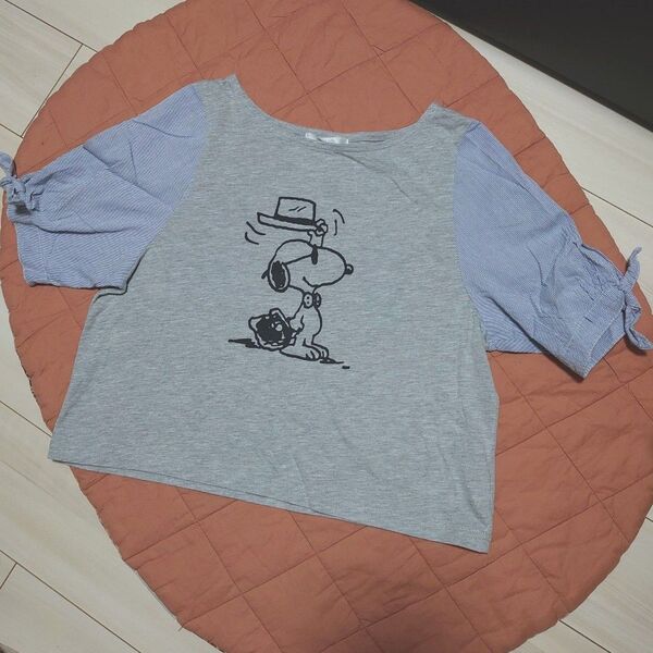 PEANUTS★スヌーピー パフスリーブTシャツ