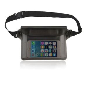 1047 防水バッグ ポーチ バック ショルダー 防水スマホケース 釣り アウトドア 半透明 ブラック 黒 スリム