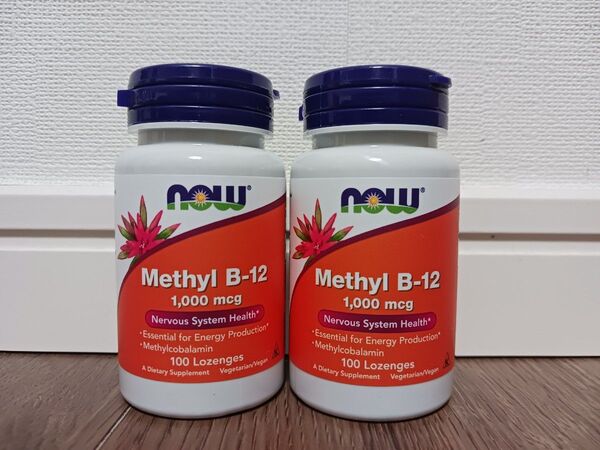 NOW Foods 活性型ビタミンB12 1000mcg 100錠 2個 メチルコバラミン ナウフーズ