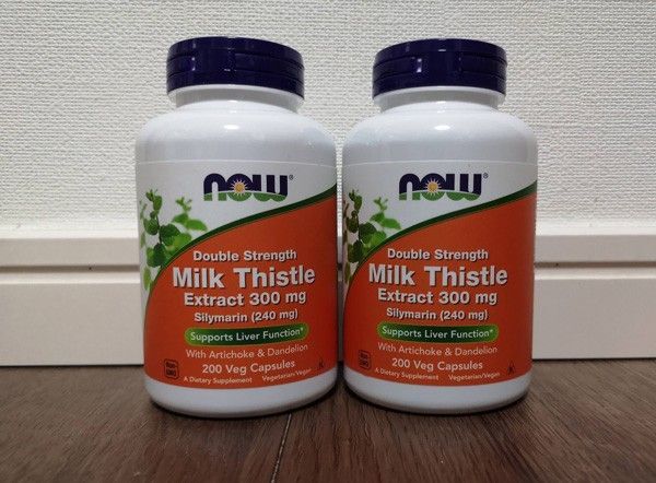 ナウフーズ シリマリン 300mg 200錠 2個セット Now Foods ミルクシスル マリアアザミ